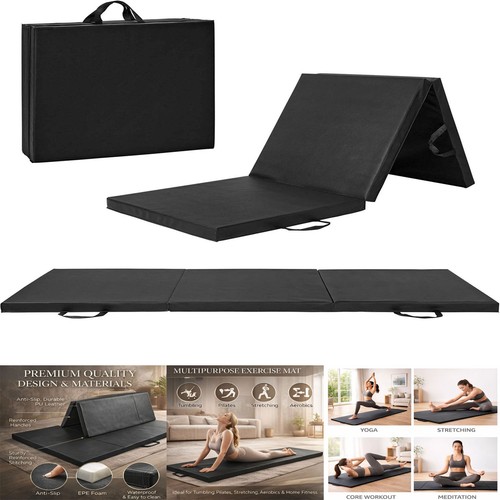 Tri folding mat gymnastics - folding,