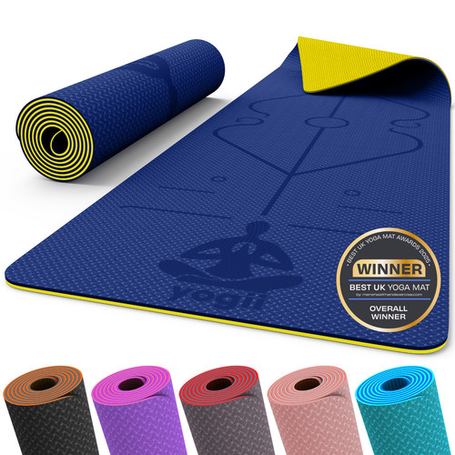 Yoga mat exercise sets thick - exercise,