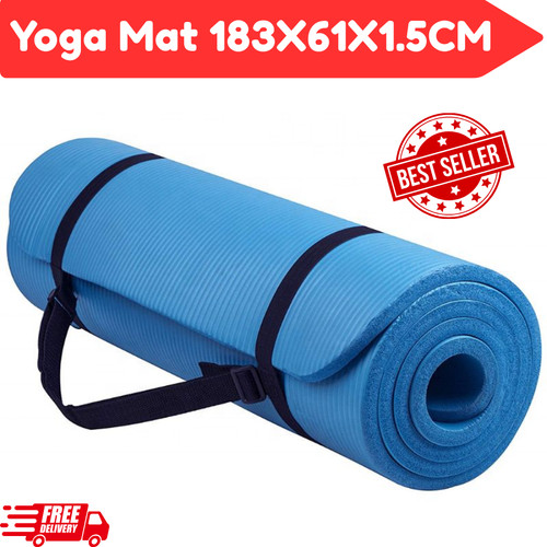 Yoga mat 15mm thick nbr - nbr, non